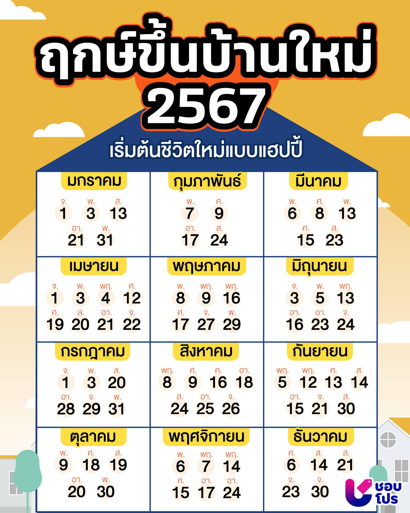 ฤกษ์ต่อเติมบ้าน 2567 เรียกทรัพย์ เพิ่มความร่ำรวย