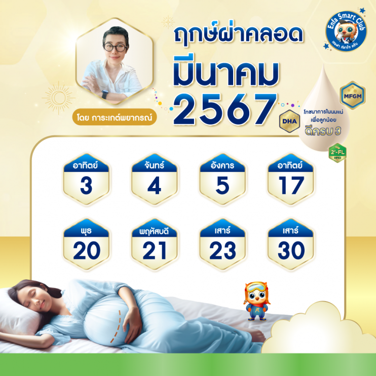 ฤกษ์ผ่าคลอดเดือนธันวาคม 2567 ช่วยดึงดูดความมั่งคั่งและโชคลาภ